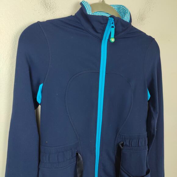 Lululemon‎ Jacket Womens Small Luon Full Zip Cinch Waist Yoga Running - Picture 2 of 7